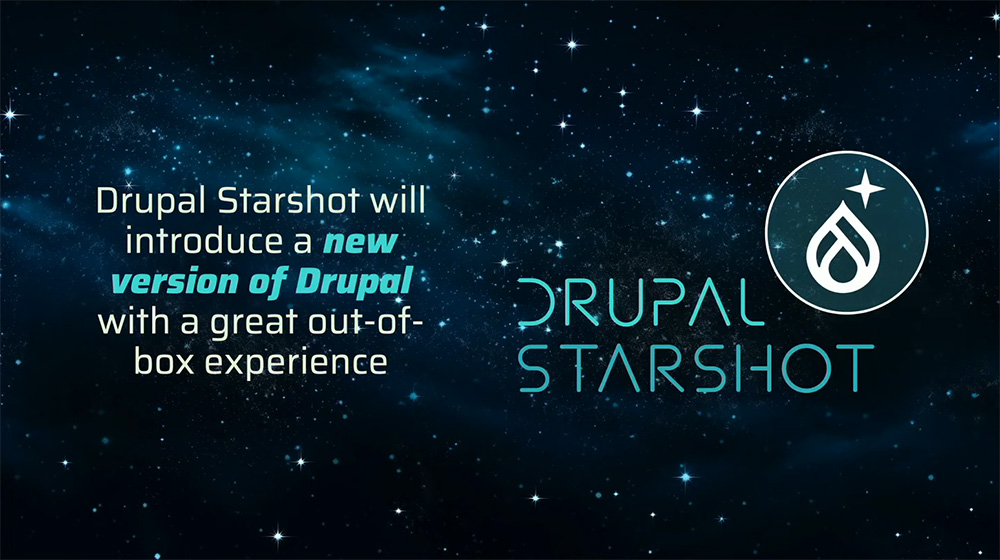 Drupal Starshot โครงการ Drupal พร้อมใช้ตั้งแต่ติดตั้งเสร็จ