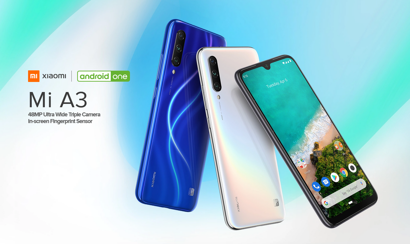 Xiaomi Mi A3 with Android One (Android 9 Pie)