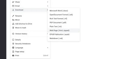 ต้องการเอาไฟล์รูปภาพ ออกจากไฟล์ Google Docs ต้องทำอย่างไร?
